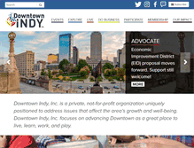 Tablet Screenshot of downtownindy.org